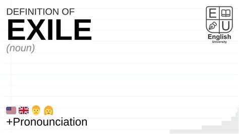 Exile Meaning Definition And Pronunciation What Is Exile How To Say