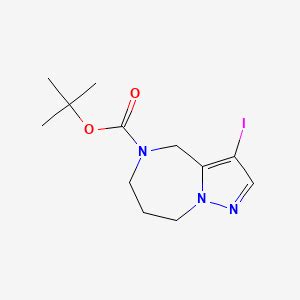 Tert Butyl 3 Iodo 4 6 7 8 Tetrahydropyrazolo 1 5 A 1 4 Diazepine 5