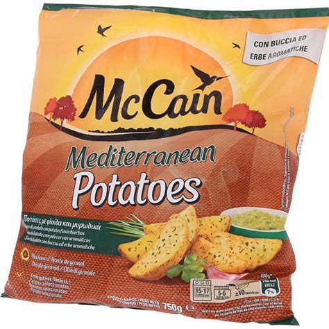 Mccain Mediterranean Potato Wedges 750 G Frozen Chips And Potatoes Frozen Products