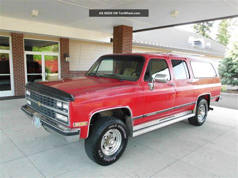 1989 Chevrolet Suburban 2500 Silverado 4x4 3 4 Ton Rust