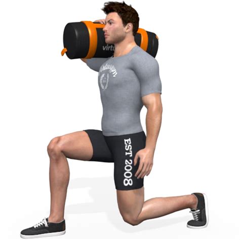 Sandbag Shoulder Lunge Alternating Video Exercise Guide