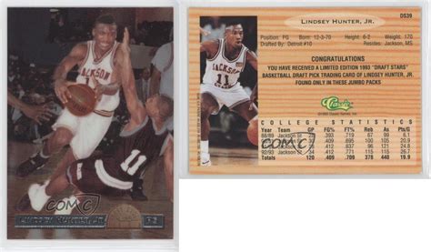 1993 94 Classic Draft Picks Stars Ds39 Lindsey Hunter Rookie