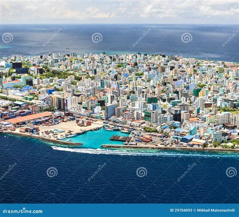 Male stock image. Image of horizon, maldives, blue, clouds - 29704093