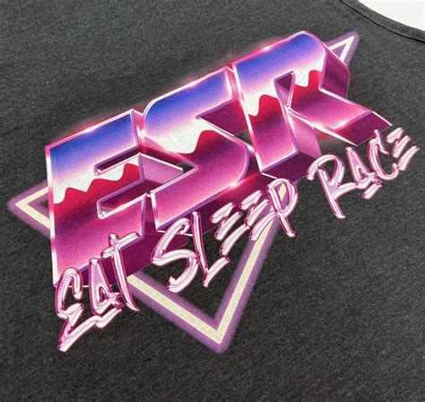 Retro ESR Tank Top | Charcoal - Eat Sleep Race - Racing Lifestyle Apparel