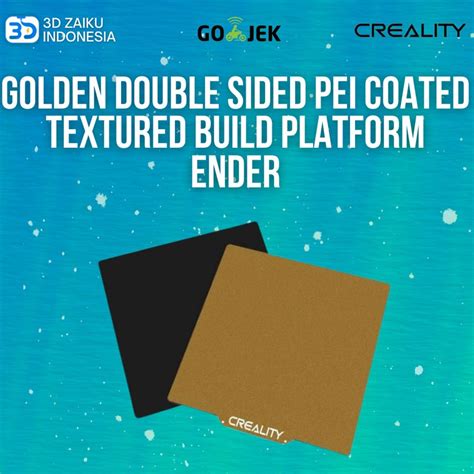 Jual Creality Ender Golden Double Sided PEI Coated Textured Build