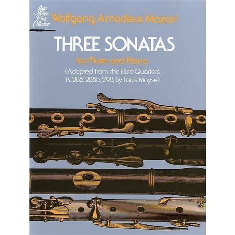 Flute Quartets Adapted Three Sonatas K K B K W A