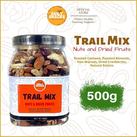 Daily Snacks Trail Mix Nuts and Dried Fruits in Jar | Lazada PH