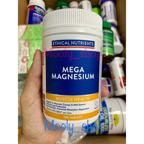 Hàng Úc Viên uống bổ sung magie Mega Magnesium của Ethicalnutrient