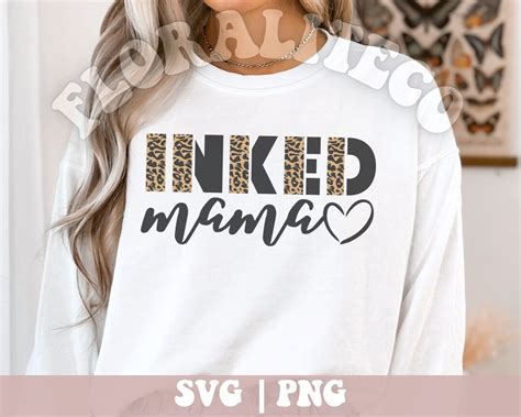 Inked Mama Svg Png Mothers Day Svg Funny Mama Svg Mama Saying Svg