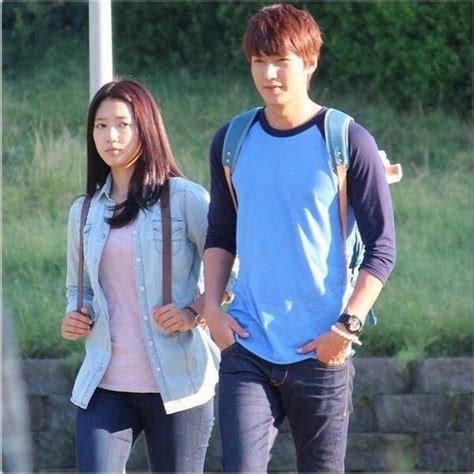 TheHeirs sweet couple Lee Min Ho 이민호 Park Shin Hye filming at Univ