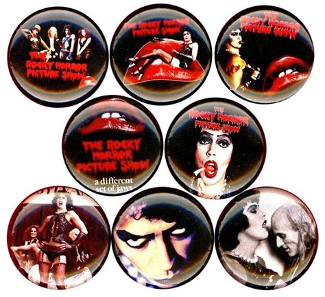 Rocky Horror Picture Show X 8 New 1 Inch 25mm Pins Button Badge Rhps