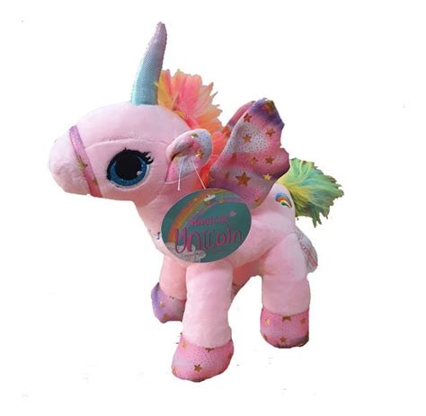 Unicornio De Peluche Con Alas Pony 20 Cm Importado MercadoLibre