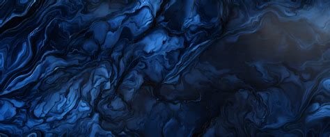 Lexica Dark Blue Glossy Marble Pattern Monochromatic Background K