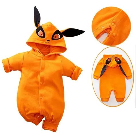 Pijama Body Macac O Kigurumi Fantasia Para Beb Kurama Raposa Nove