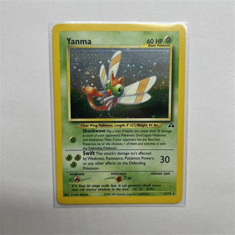 Pokemon Yanma Neo Discovery Holo Rare Ebay