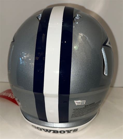 CeeDee Lamb Signed Dallas Cowboys Speed Authentic Football Helmet - The Autograph Source