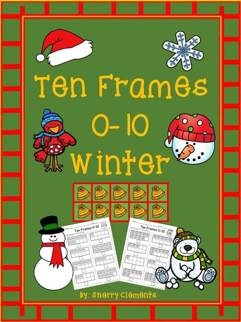 Winter Ten Frames Worksheets Numbers To Ten Frames Ten Frame