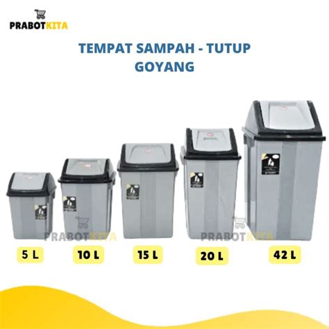 Tempat Sampah Tutup Goyang MKW Tong Sampah Tempat Sampah Plastik