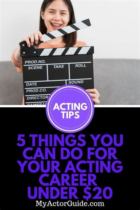 5 Things You Can Do For Your Acting Career Under 20 In 2023 Acting