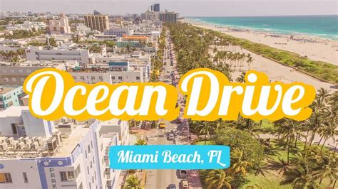 Walk And Drone On Ocean Drive South Beach Miami Beach Florida Youtube