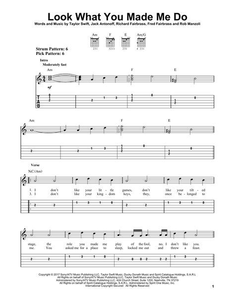 Look What You Made Me Do Sheet Music Direct