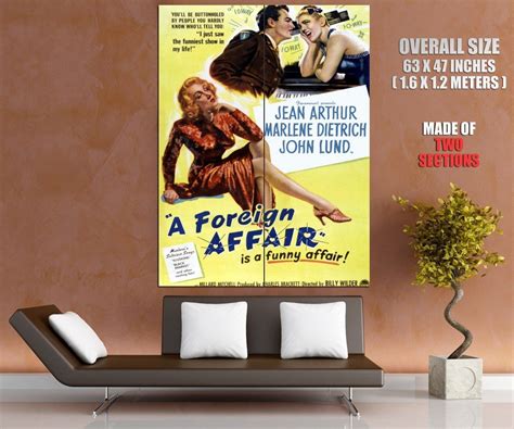 A Foreign Affair Movie Marlene Dietrich HUGE GIANT Print Poster