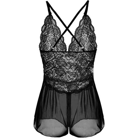 Open Crotch One Piece Sexy Lingerie Best Girlfriend Gift Lace Temptation Sling Large Size