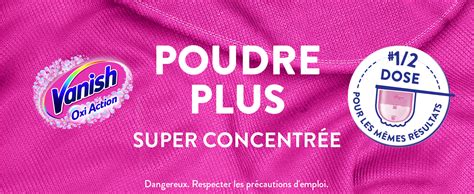 Vanish Oxi Action Plus Poudre Super Concentrée Détachant Textile et