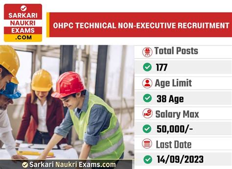 Ohpc Technical Non Executive Recruitment Vacancy Online Form