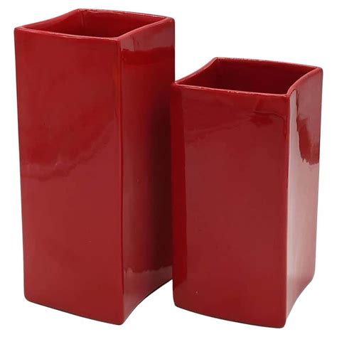 Red Ceramic Vases - 1,166 For Sale on 1stDibs | red vases for sale, red ...