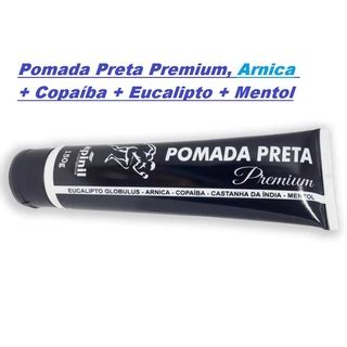 Pomada Preta Premium Massageador Para Dores Musculares Apil 150g Cada