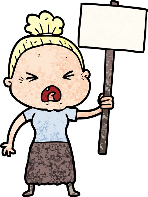 cartoon angry old woman 45167752 PNG