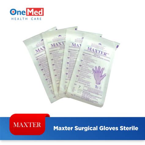 Jual Maxter Surgical Gloves Sterile 8 Kota Surabaya Onemed