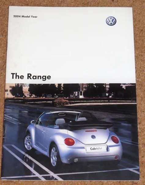 2004 VW RANGE Sales Brochure Golf R32 GTI Polo Lupo Bora Passat