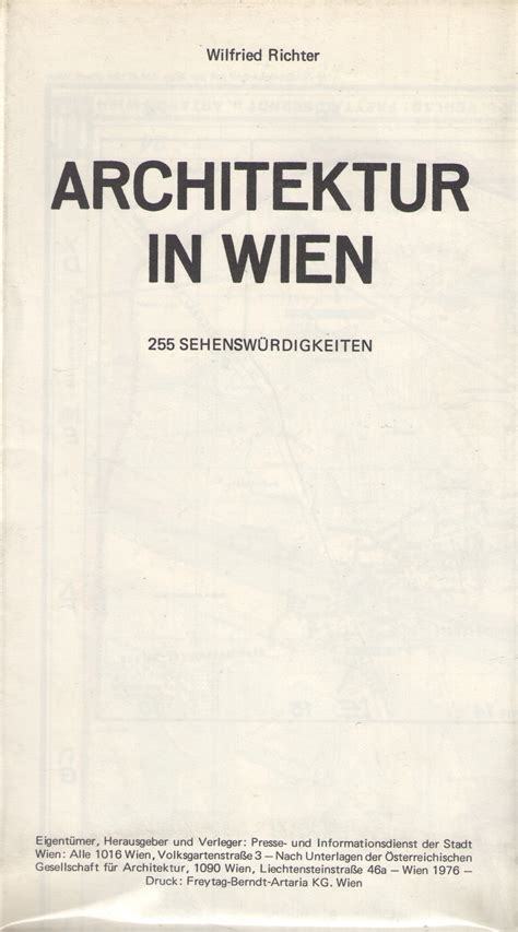 Architektur in Wien 255 Sehenswürdigkeiten Österreichische