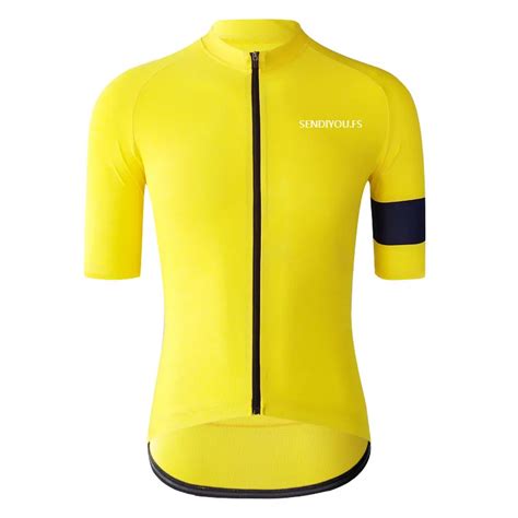 Yellow Cycling Jersey Yellow Bike Jersey Cycling Clothes Jerseys