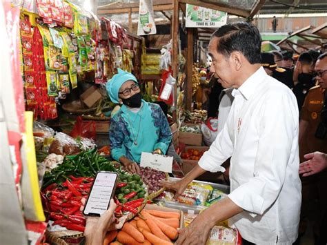 Presiden Cek Harga Kebutuhan Pokok Di Pasar Kelapa Cilegon Trenz