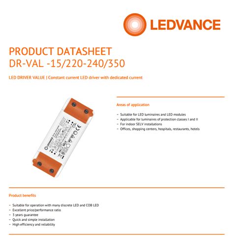 Ledvance Lved Val W Ma Electronic Ballast Driver Kuala