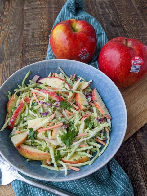 Creamy Apple Broccoli Slaw Made With Pazazz Apples Recipe By