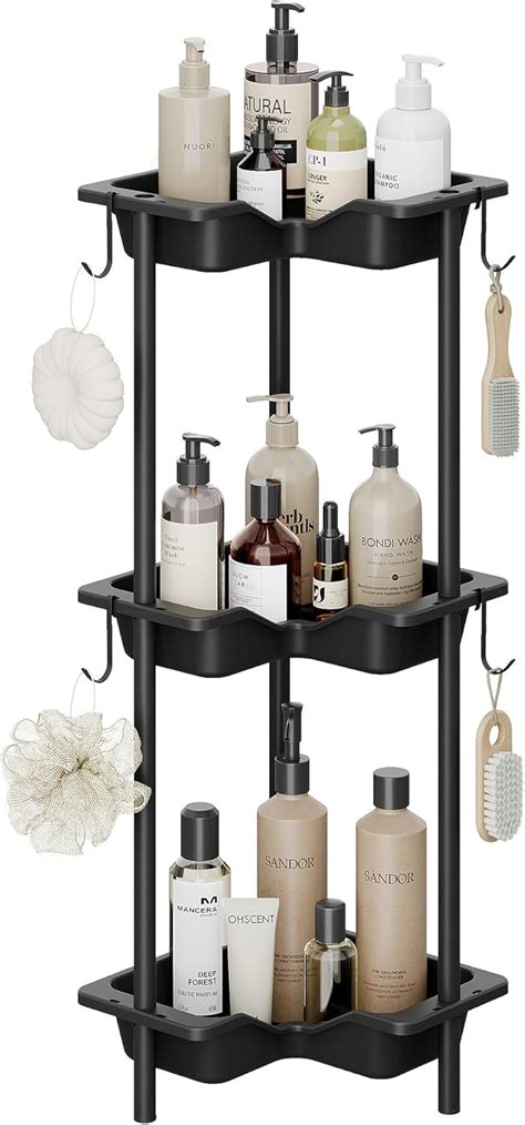 Amazon Nieifi Standing Shower Caddy 3 Tier Floor Corner Shower