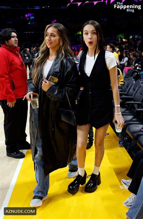 Olivia Rodrigo Sexy Seen With Tate McRae Showing Off Her Hot Legs At NBA Game In Los Angeles