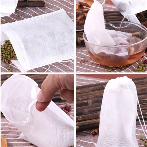 Fabric Storage With Empty Teabags String Heat Seal Filter Paper Loose Tea Bag 400pc