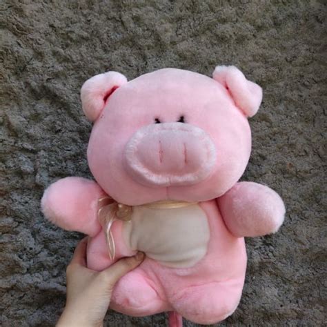 Jual Boneka Babi Pig Pink Bekas Preloved Koleksi Pribadi Cute Murah