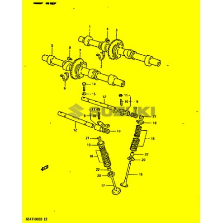 Joints De Queue De Soupapes Origine Suzuki Gsx Es Esd