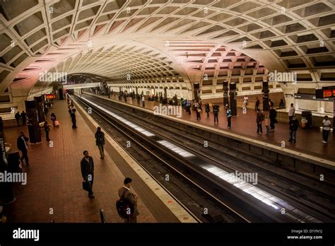 Metro subway station in Washington DC USA Stock Photo - Alamy