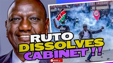 BREAKING NEWS Kenyan President RUTO Dissolves Cabinet Fires