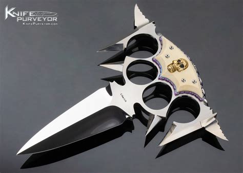 Steve Likarich Custom Knife Mammoth Skull Push Dagger Knife Purveyor