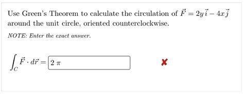 Solved Use Green S Theorem To Calculate The Circ Solutioninn