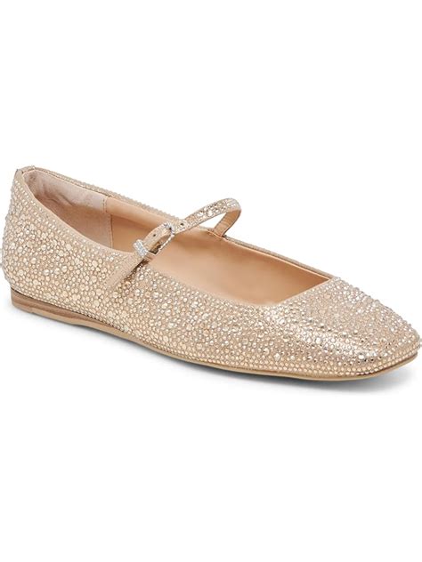 Hush Puppies Chaste Ballet Gold Stud Textile FREE SHIPPING Zappos