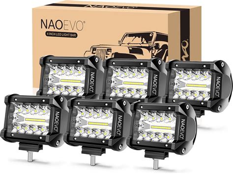 Amazon Naoevo Inch Led Pod Lights Led Fog Driving Off Road